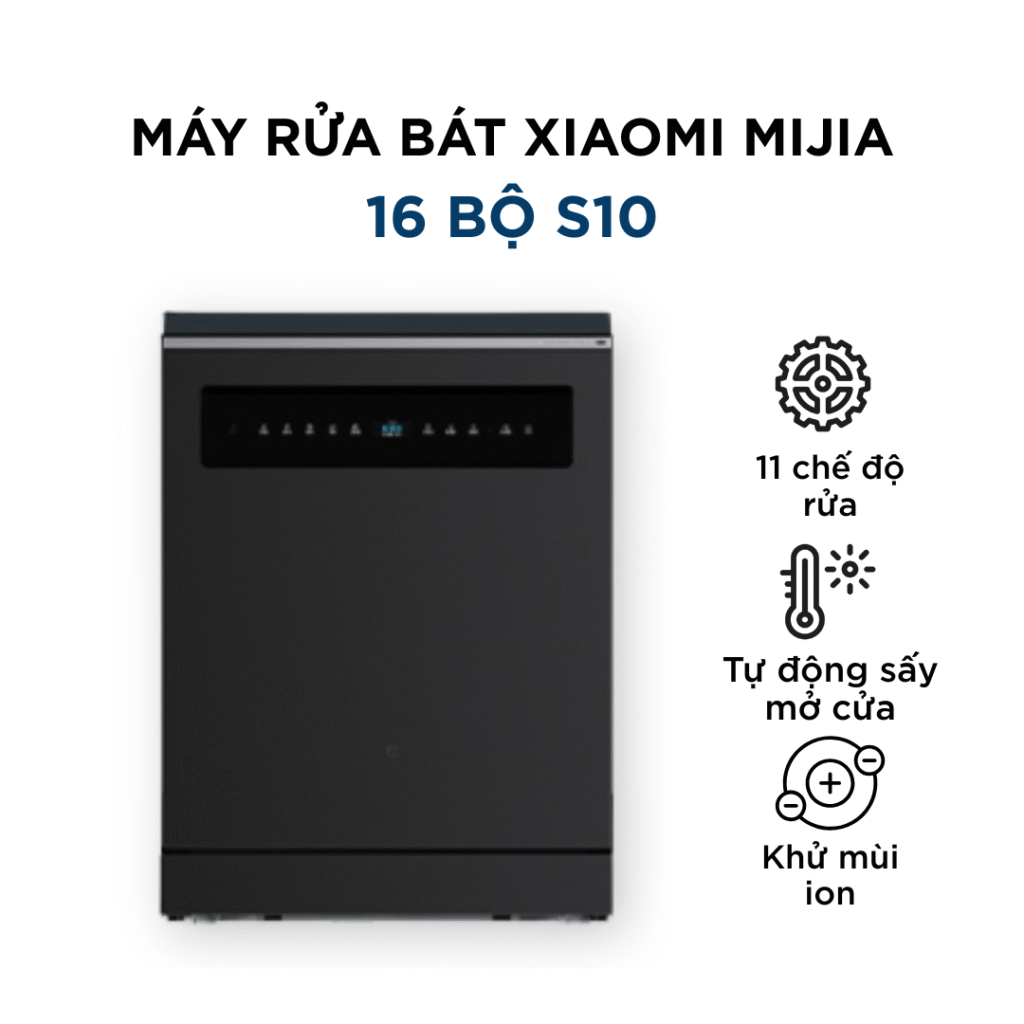 Máy Rửa Bát Tự Động Xiaomi S10 - 16 Bộ Cao Cấp