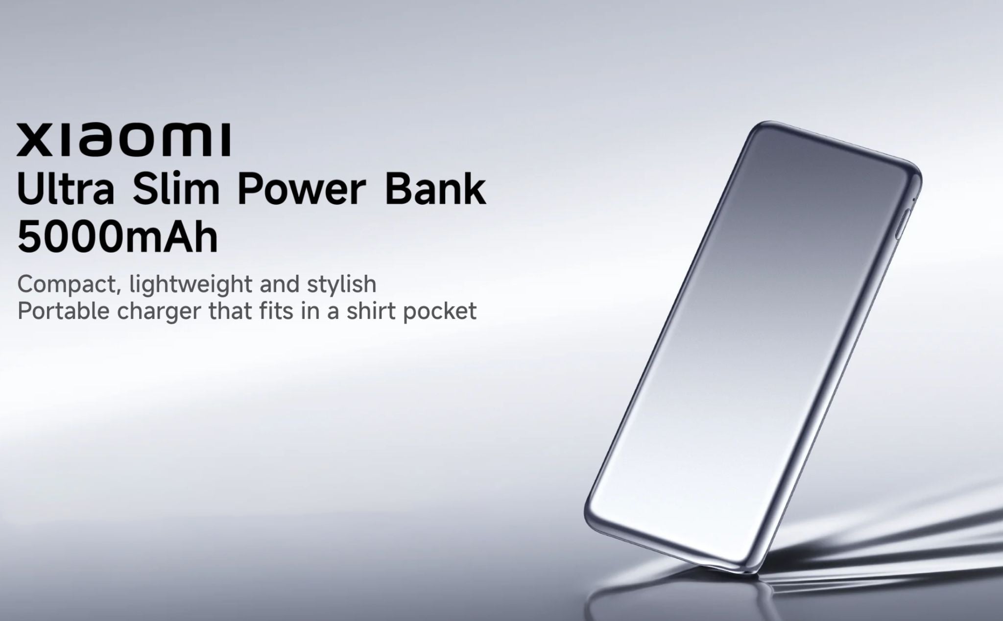 Sạc dự phòng Xiaomi Ultra Slim Power Bank 5000mAh BHR9624TH | Hàng chính hãng