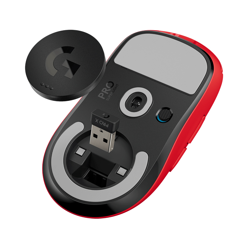 Chuột Gaming không dây Logitech Pro X Superlight Red_910-006786 | Hàng chính hãng