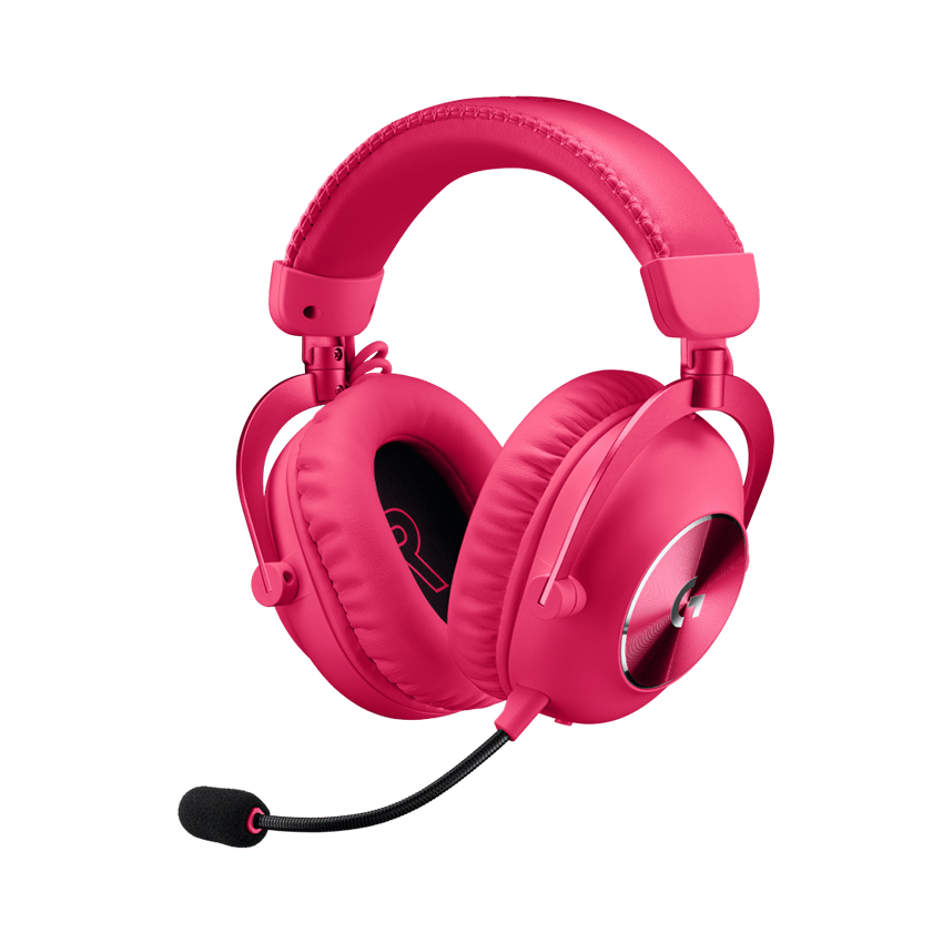 Tai nghe chơi game không dây Logitech PRO X 2 LIGHTSPEED Hồng (981-001276) | Hàng chính hãng