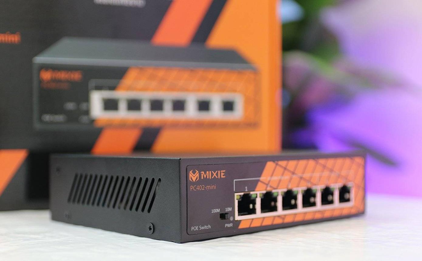 Switch PoE MIXIE PC-802 BT 8 cổng PoE + 2 cổng Uplink