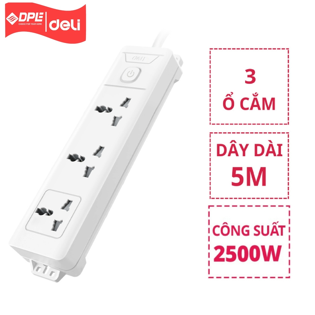 Tổng hợp ổ cắm điện đa năng cao cấp Deli