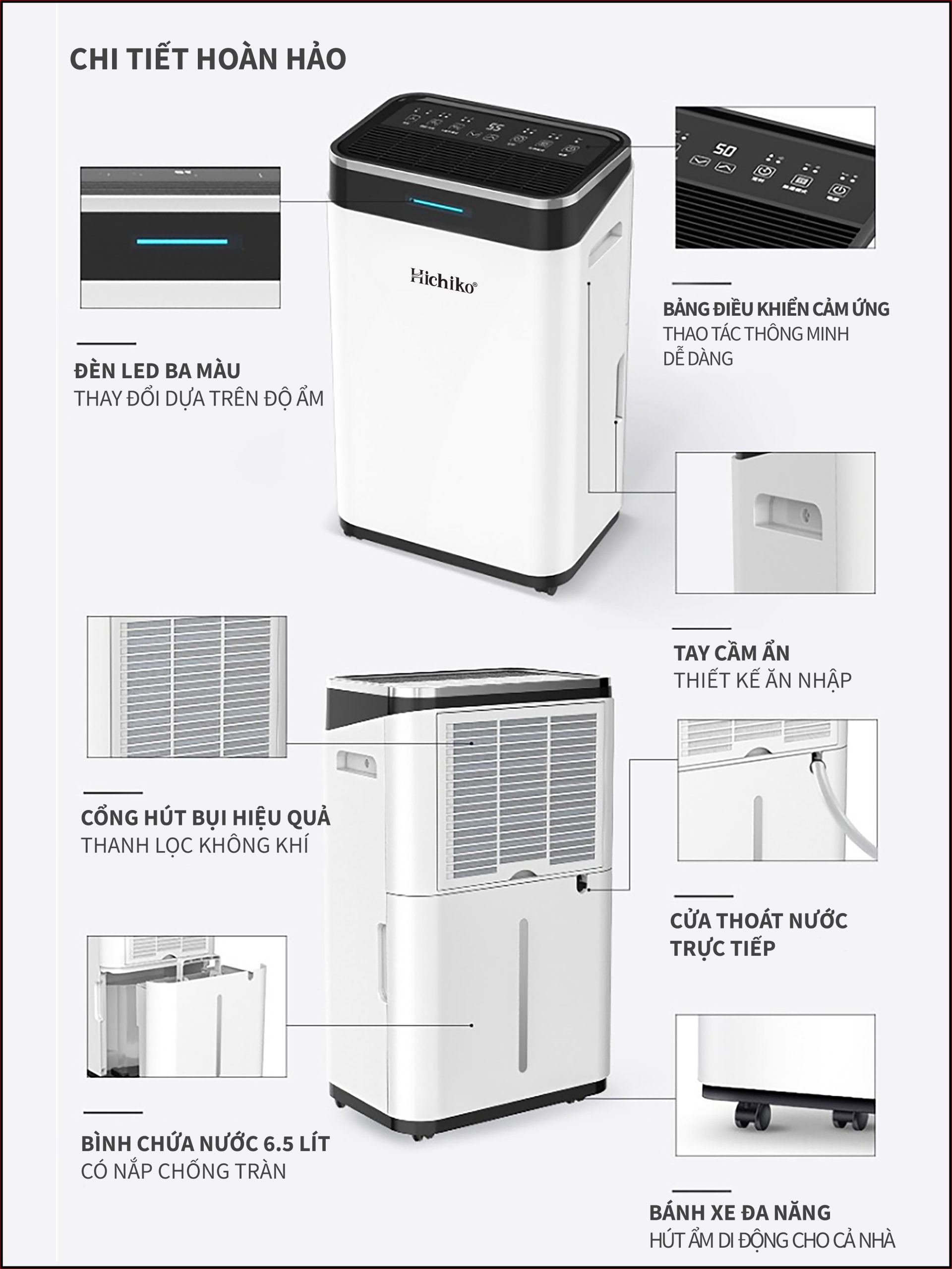 Máy hút ẩm HC25-DH001 chính hãng