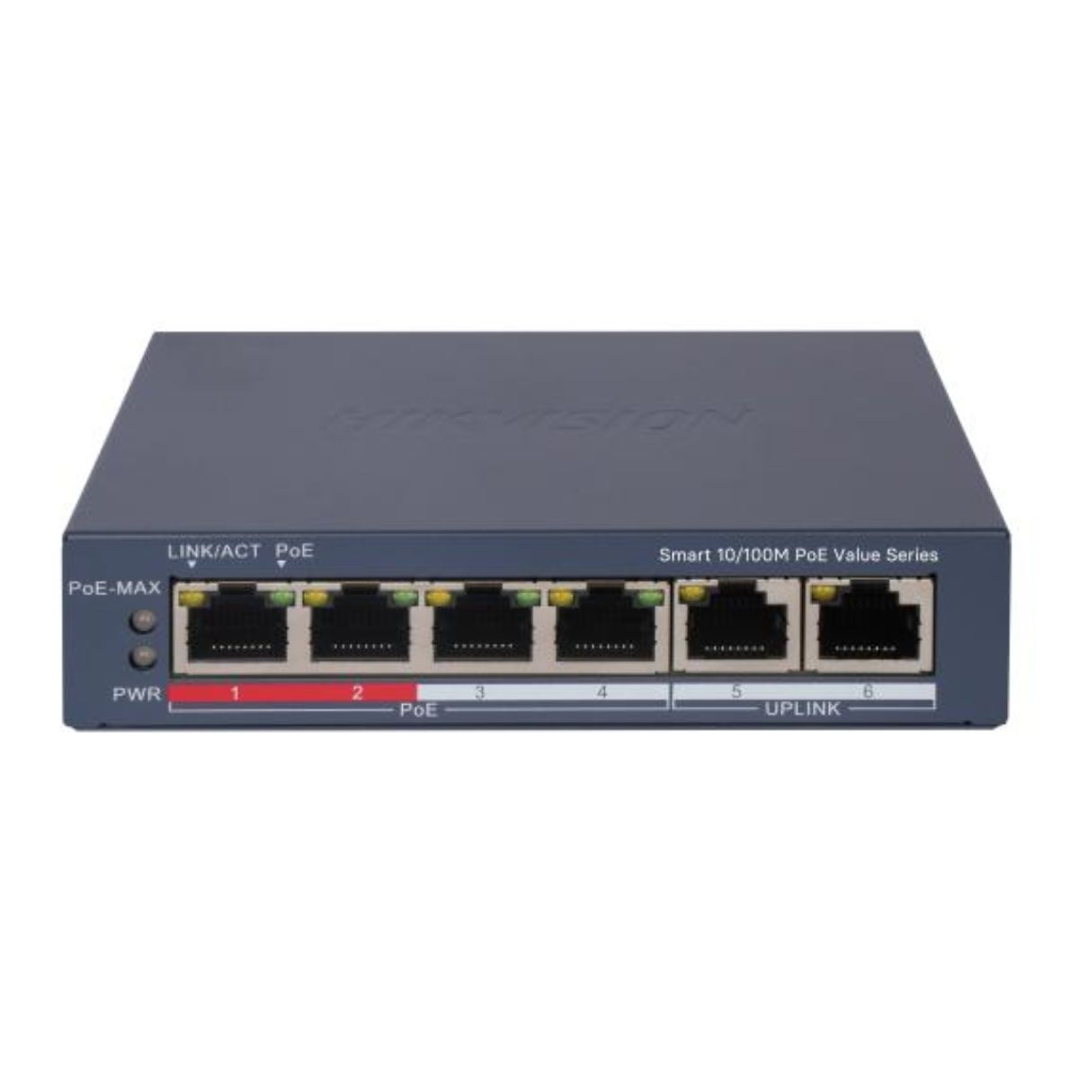 Switch mạng 4 cổng PoE HIKVISION DS-3E1106P-EI | Hàng chính hãng