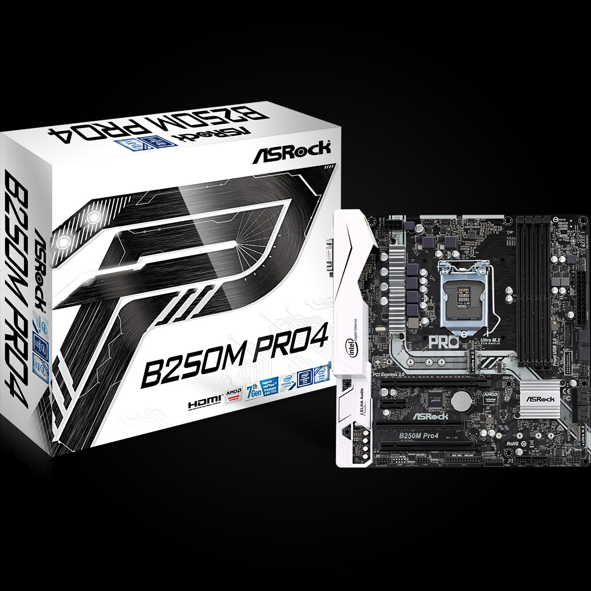 Bo mạch chủ Asrock B250M Pro4/M/ASRK
