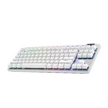Bàn phím cơ Logitech PRO X TKL LIGHTSPEED WHITE 920-012149