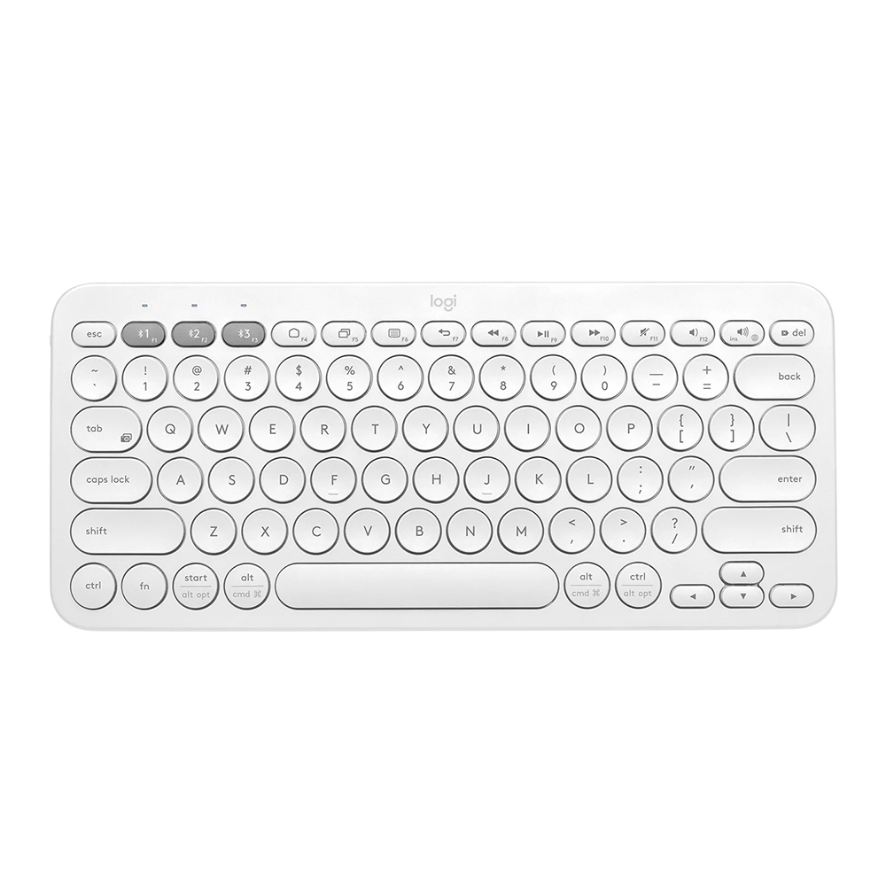 Bàn phím không dây Bluetooth Logitech K380 Trắng (920-009580) | Hàng chính hãng
