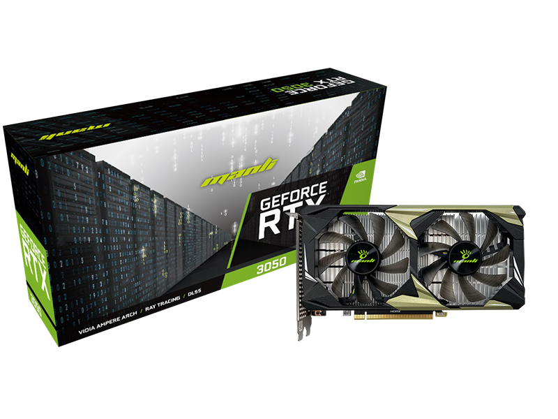 Card đồ họa Manli GeForce RTX 3050 6GB Nebula Twin V2 M-NRTX3050/6REHDPV2-M2619