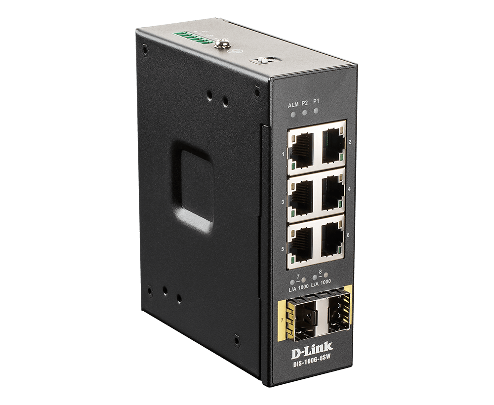 D-Link DIS-100G-8SW – Switch công nghiệp Gigabit 8 cổng