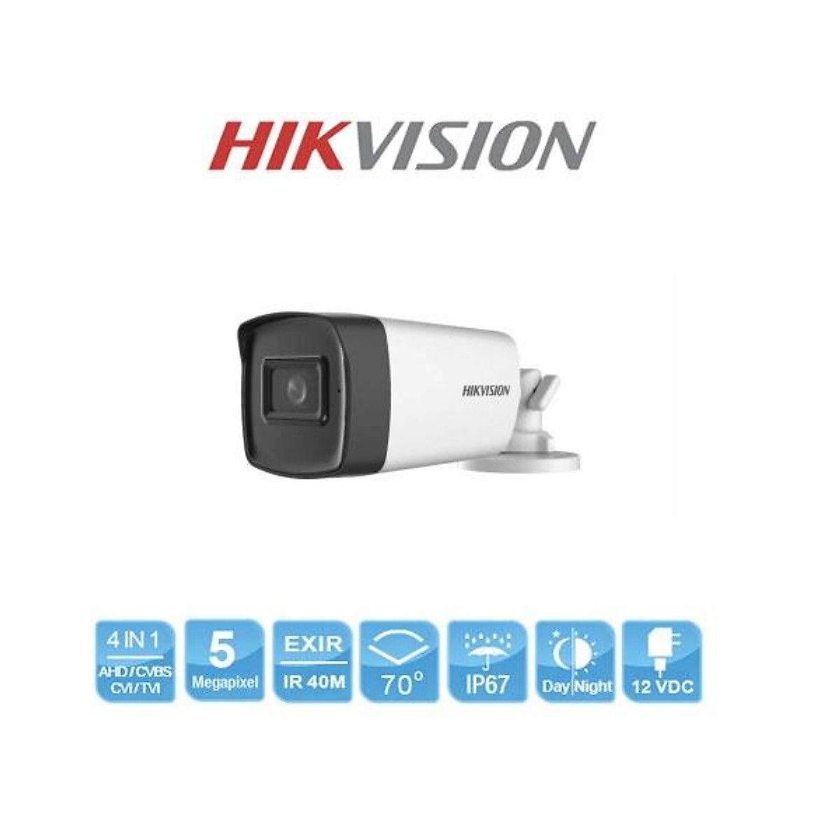 Hikvision Camera HD-TVI 5MP DS-2CE17H0T-IT3F | Hàng chính hãng