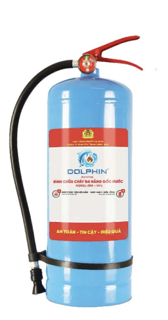 Bình Chữa Cháy Đa Năng Gốc Nước Dolphin Vỏ Thép (1L – 9L) | Chuyên Dụng Pin Lithium