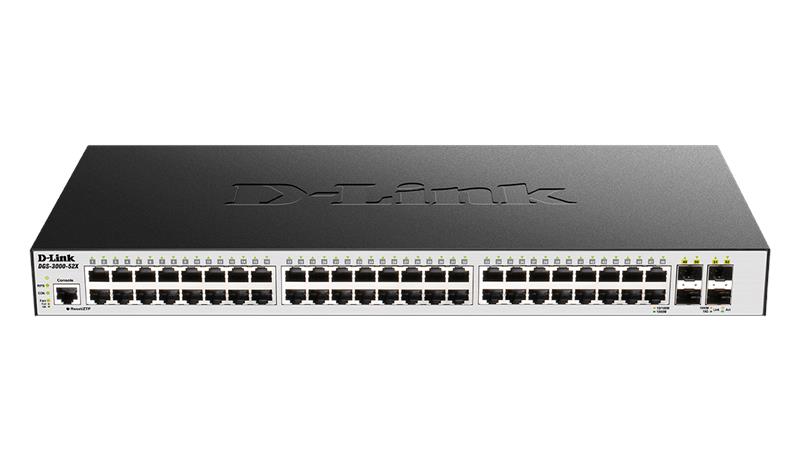 D-Link DGS-3000-52X – Switch Managed Layer 2 Gigabit 52 Port với 4 cổng 10G SFP+