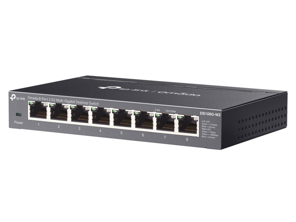Bộ chia mạng Omada 8-Port 2.5G Multi-Gigabit Desktop Switch TP-Link DS108G-M2