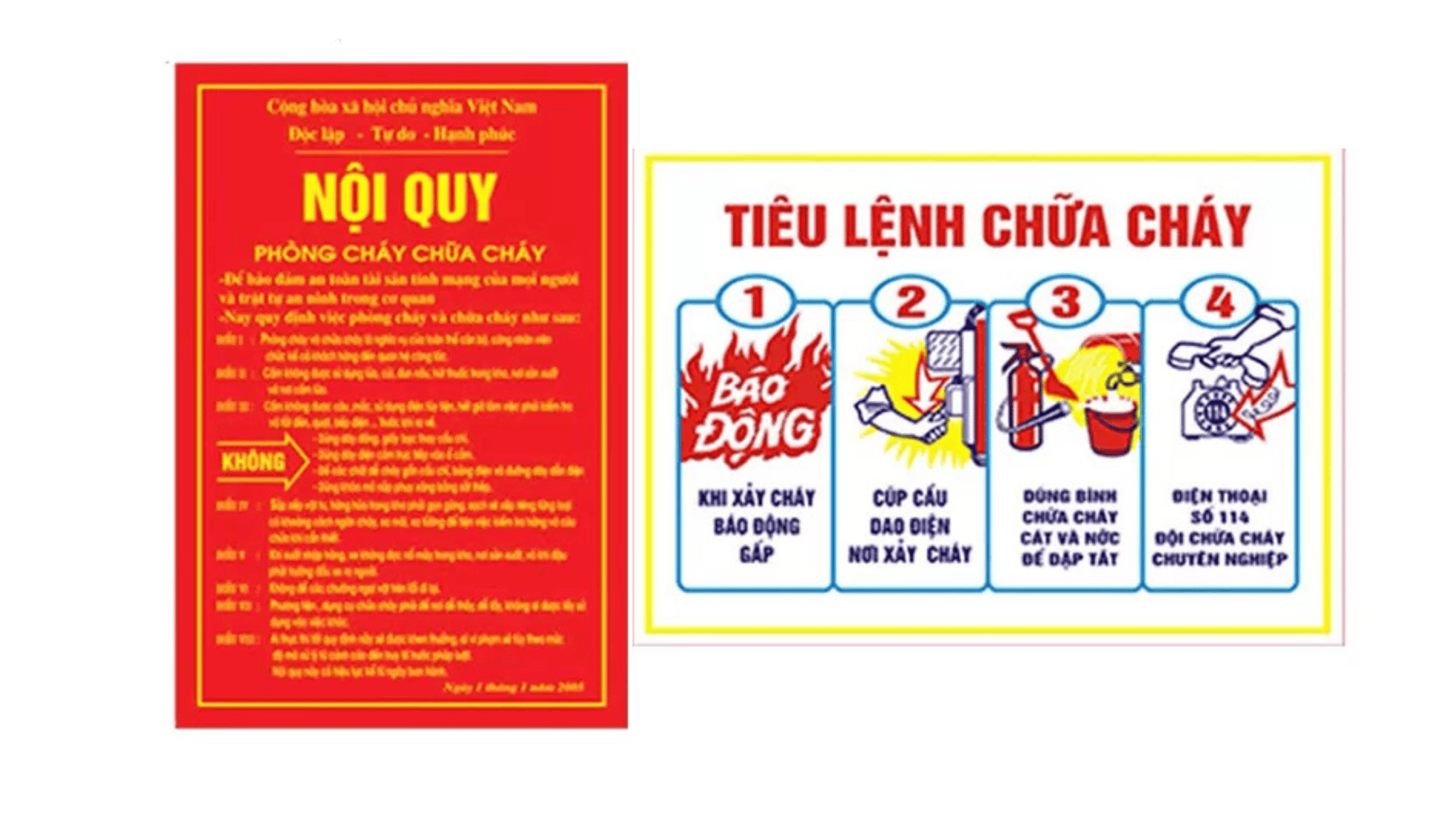 Bộ Tiêu Lệnh Và Nội Quy PCCC Chuẩn Bộ Công An - Giá Rẻ Toàn Quốc