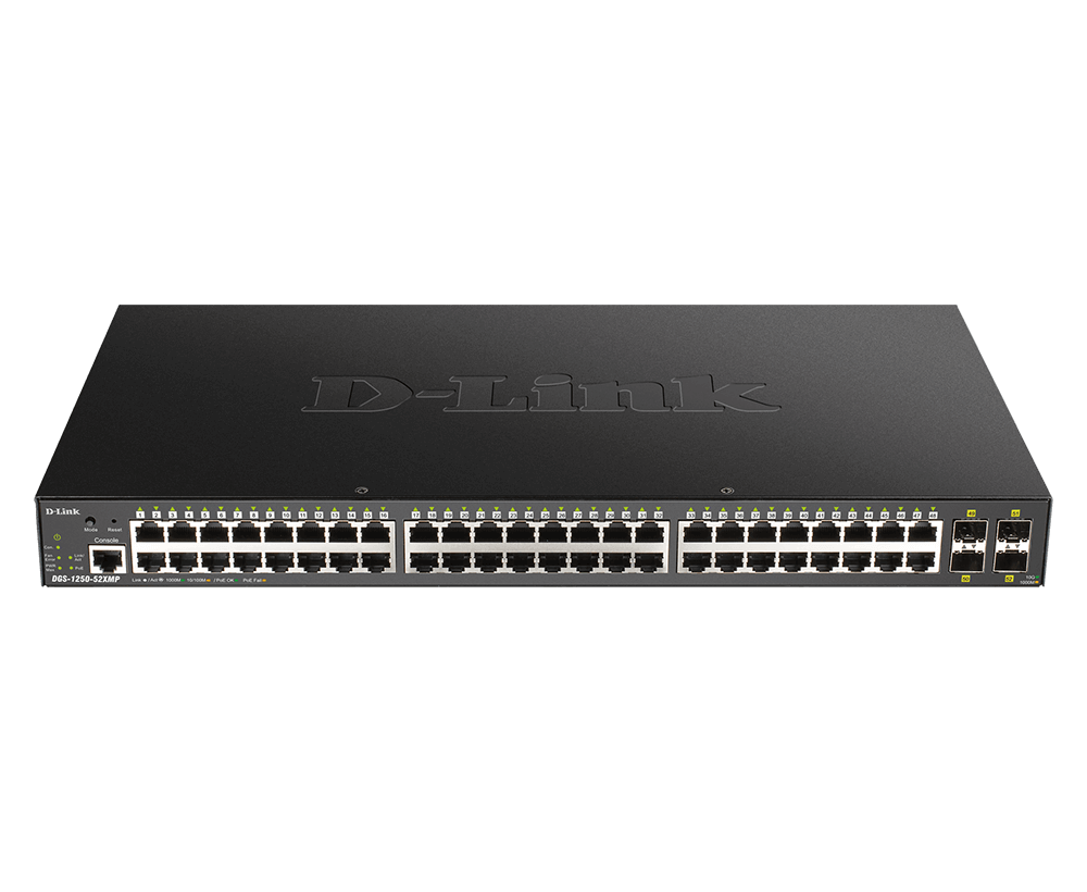 D-Link DGS-1250-52XMP – Switch Smart Managed Gigabit PoE 52 Cổng 10G