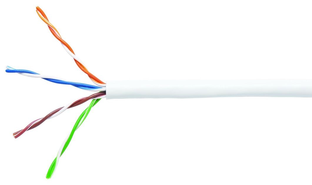 Cáp mạng U/UTP Cat 5e 4 Pair 24 AWG CM 305m Màu Trắng