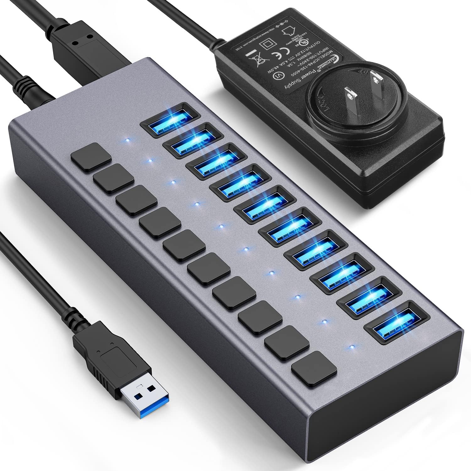 Hub đa chức năng 10 cổng USB 3.0 Jasoz T-F165
