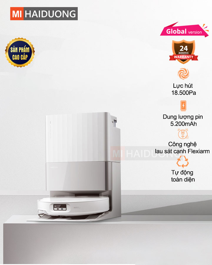 Roborock Qrevo EdgeT Quốc Tế - Robot Hút Bụi Thông Minh