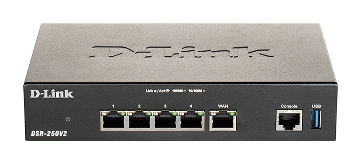 D-Link DSR-250V2 – Router VPN Unified Services Gigabit 5 cổng