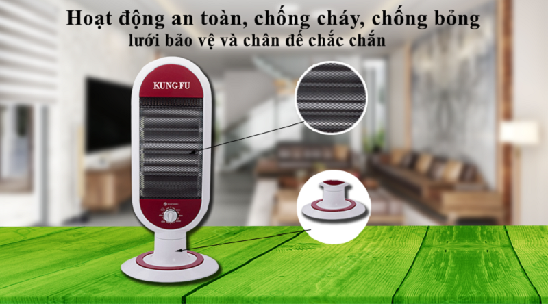 Máy sưởi hồng ngoại Kungfu KF-DSX03 | Hàng chính hãng