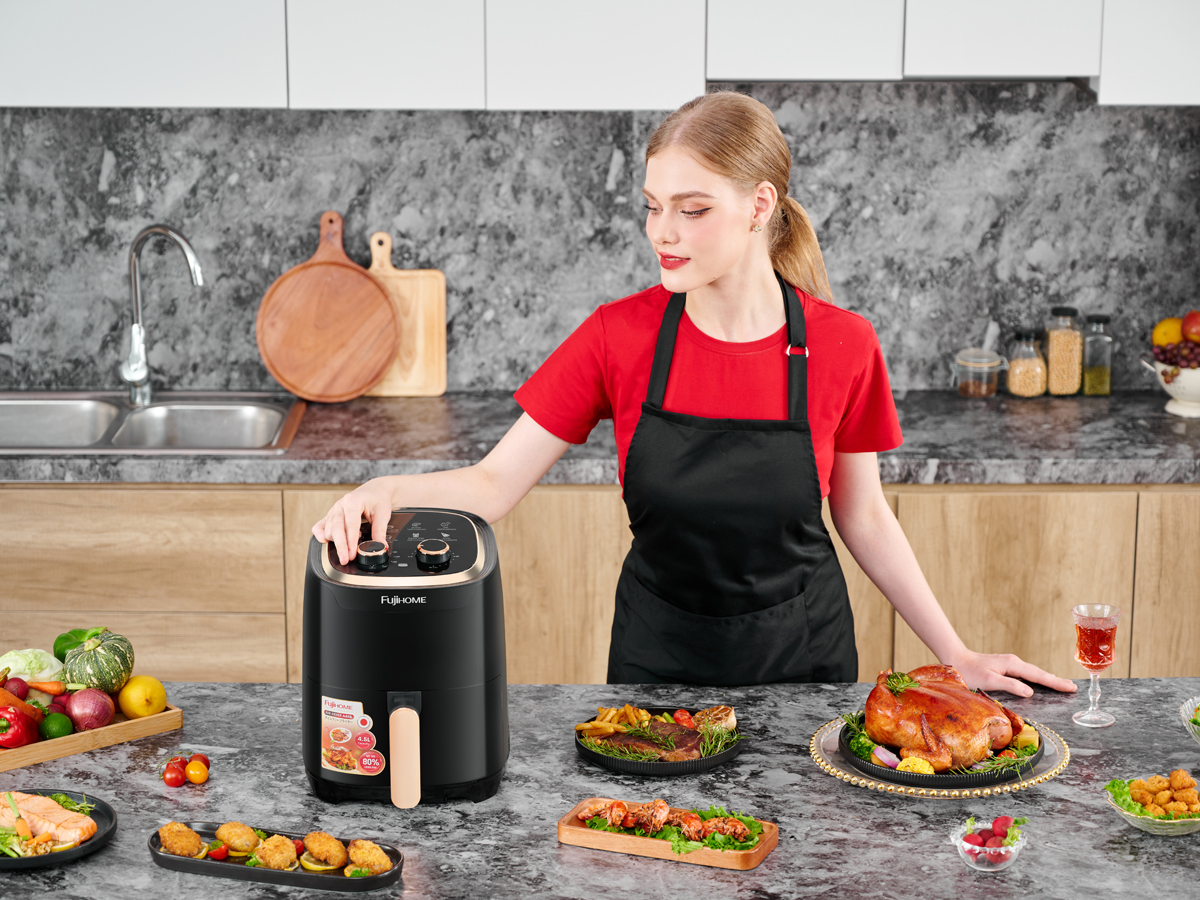 Nồi chiên không dầu Fujihome A4EB 4,5 lít 1500W | Hàng chính hãng