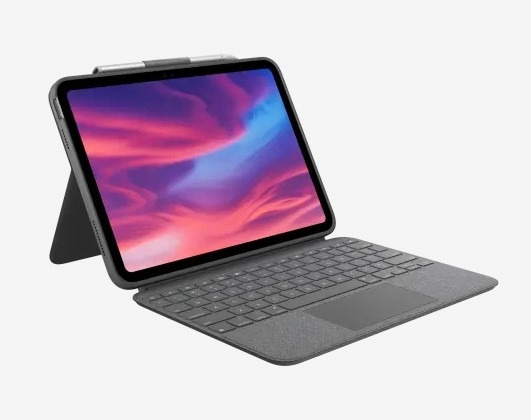 Bao da bàn phím Logitech Combo Touch For IPAD 10TH GEN – Xám (920-011434) | Hàng chính hãng