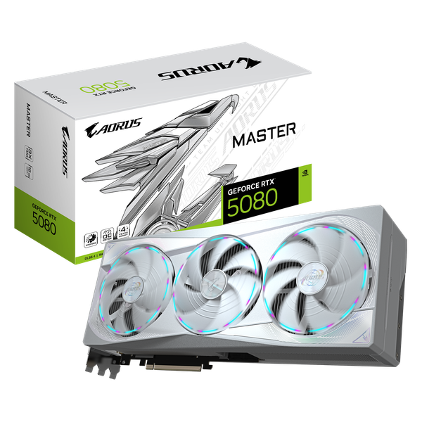 Card đồ họa Gigabyte AORUS GeForce RTX™ 5080 MASTER ICE 16G