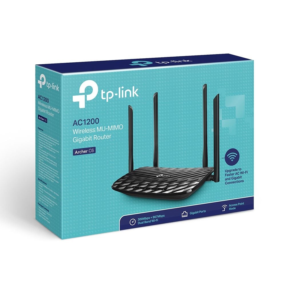 Bộ phát wifi TP-Link Archer C6 V2 Wireless AC1200Mbps | Hàng chính hãng