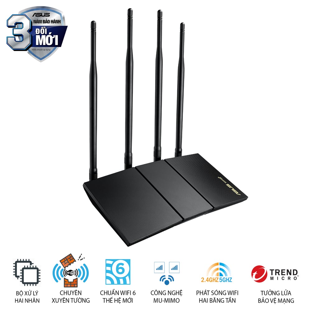 Bộ phát wifi ASUS RT-AX1800HP V2