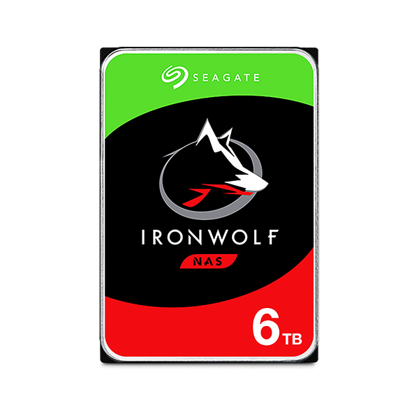Ổ Cứng HDD Seagate IronWolf 6TB (3.5 inch, SATA3, 256MB Cache, 5400RPM) – Chuyên Dụng Cho NAS