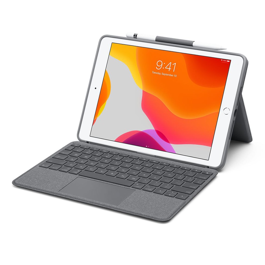 Logitech Combo Touch for iPad Gen 7, 8 & 9 Bao da kèm bàn phím ( 920-009726 ) | Hàng chính hãng