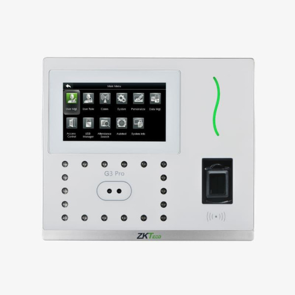 G3 Pro là thiết bị chấm công và kiểm soát ra vào đa sinh trắc học cao cấp của ZKTeco