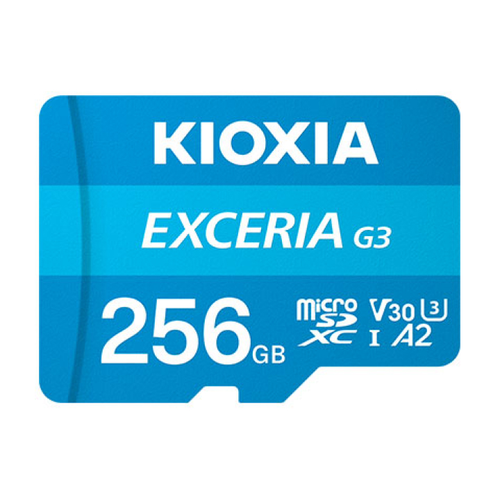 KIOXIA LMEX3L256GG4 – Thẻ Nhớ microSD EXCERIA G3 256GB UHS-I U3 V30