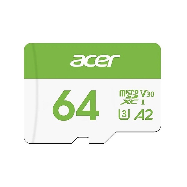 Thẻ Nhớ MicroSDXC Acer MSC100 64GB – Hiệu Suất Cao, Quay Video 4K Mượt Mà