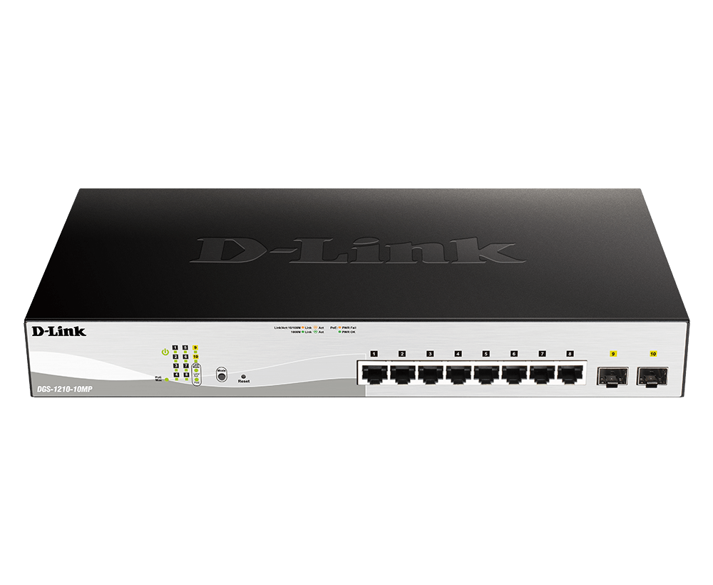 D-Link DGS-1210-10MP – Switch Gigabit Smart Managed PoE 10 Cổng
