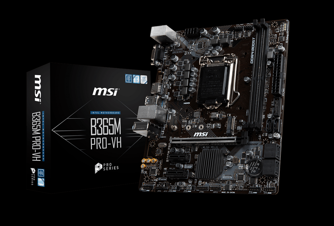 Mainboard MSI B365M PRO-VH Socket 1151 m-ATX với 2 khe RAM