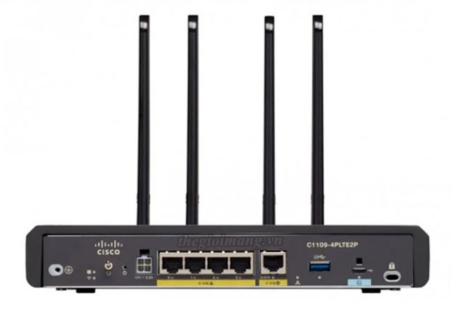 Thiết bị định tuyến Cisco C1111-4P-DNA 4 Ports Dual GE WAN with DNA Support | Hàng chính hãng