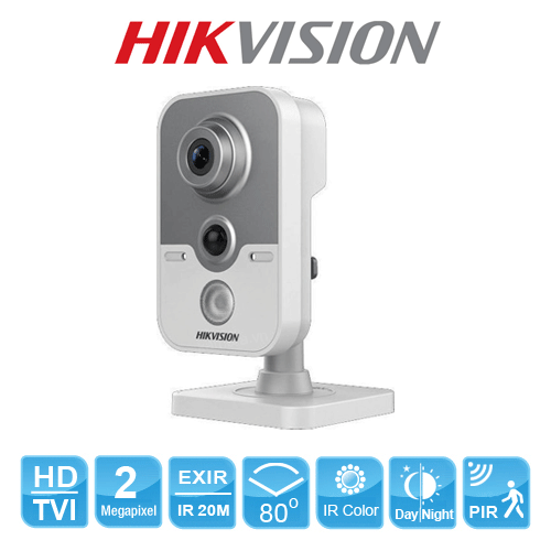 Hikivision Camera HDTVI cube 2MP DS-2CE38D8T-PIR - tích hợp cảm biến PIR | Hàng chính hãng