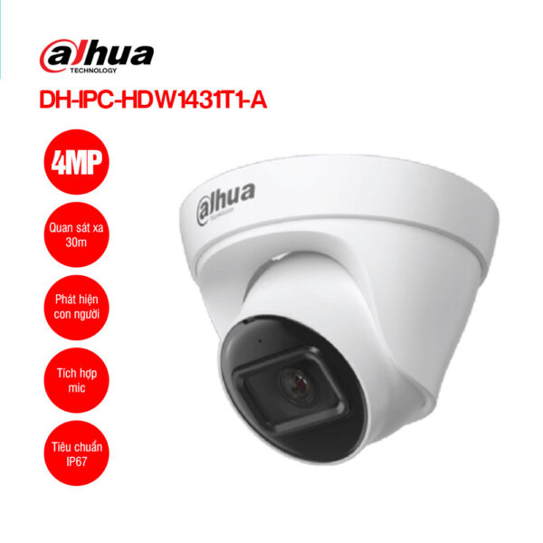Camera IP 4MP DAHUA DH-IPC-HDW1431T1-A | Hàng chính hãng