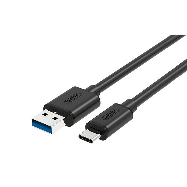 Cáp USB 3.0->Type-C 1m UNITEK Y-C474BK | Hàng chính hãng