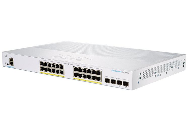 Thiết bị chuyển mạch Switch Cisco CBS250-24P-4X-EU | Hàng chính hãng