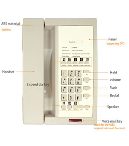 Điện thoại chuyên đụng khách sạn Excelltel CDX-818A | Hàng chính hãng