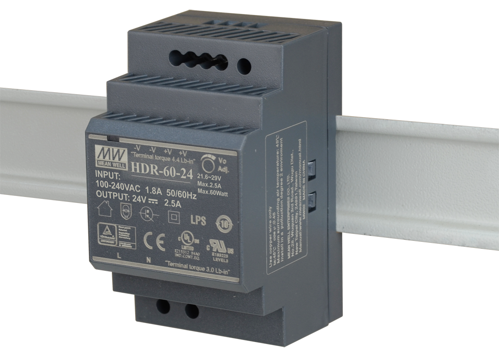 D-Link DIS-H60-24 – Bộ nguồn 60W 24VDC DIN Rail cho switch công nghiệp