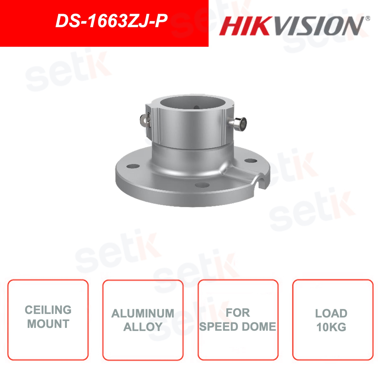 Chân đế gắn trần cho camera PTZ Hikvision DS-1663ZJ | Hàng chính hãng