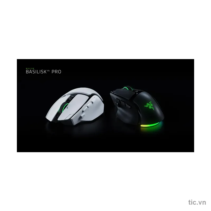 Chuột gaming không dây Razer Basilisk V4 Pro Trắng Chính Hãng