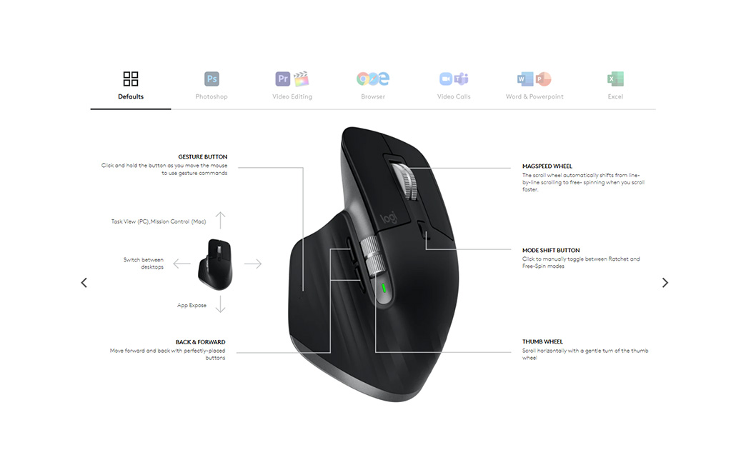 Chuột không dây Logitech MX Anywhere 3 for Mac (Đen) 910-005700 | Hàng chính hãng