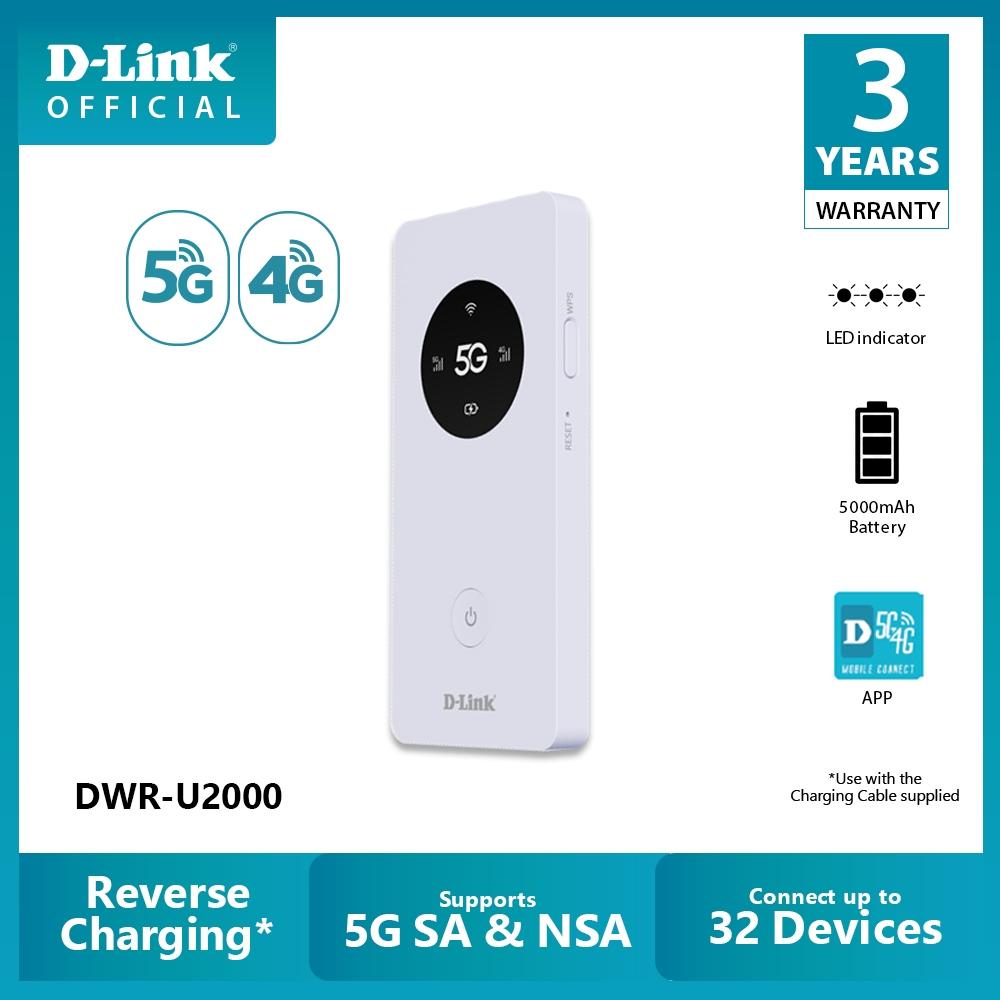 D-Link DWR-U2000 – Bộ phát WiFi 5G AC1200 di động