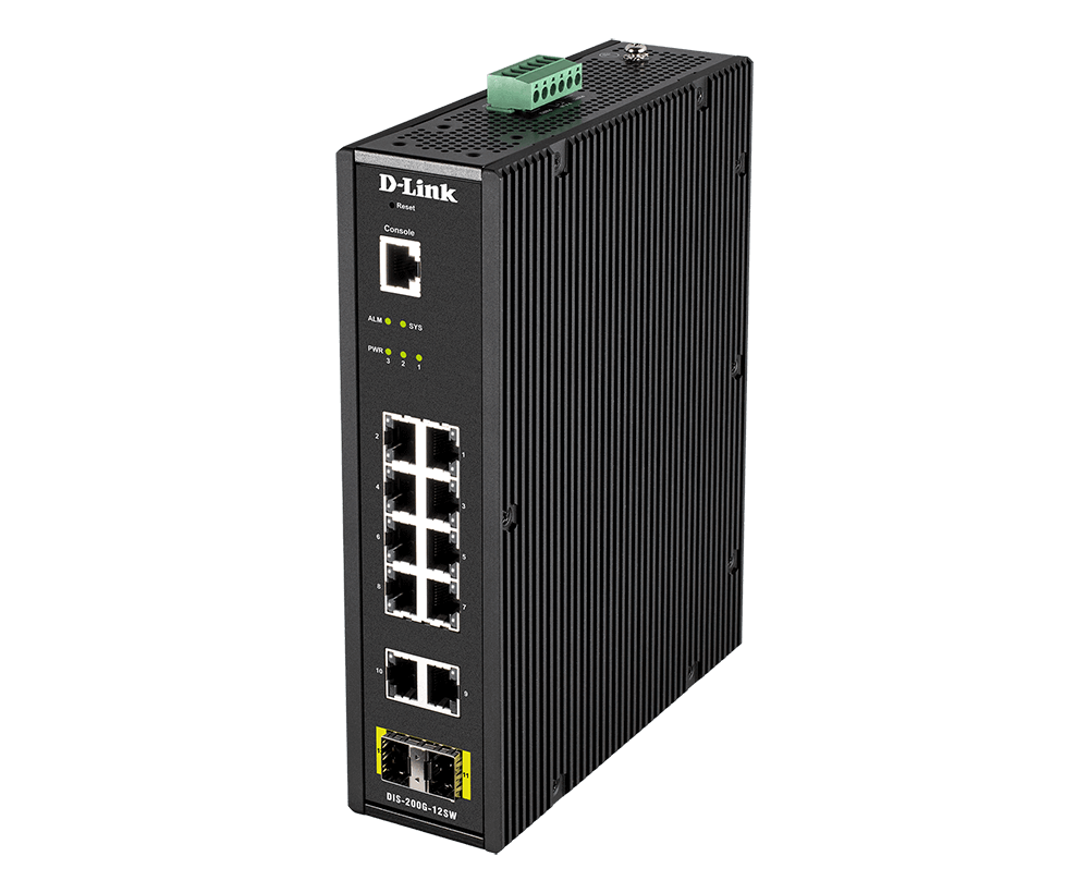 D-Link DIS-200G-12SW – Switch công nghiệp Gigabit Smart Managed 12 cổng