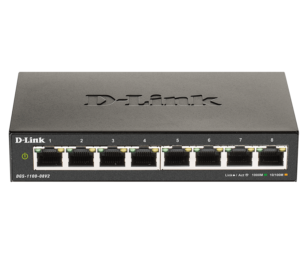D-LINK DGS-1100-08V2 – SWITCH SMART MANAGED GIGABIT 8 CỔNG