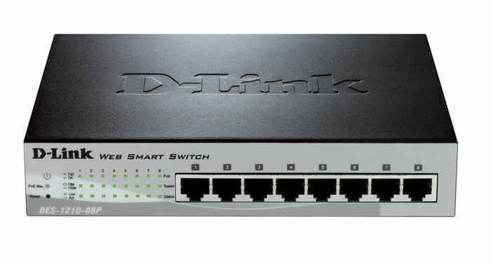 SWITCH D-LINK DES-1210-08P 8 PORT 10/100 POE SMART MANAGED